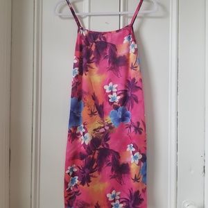 FUN Hawaiian Print Shift Dress